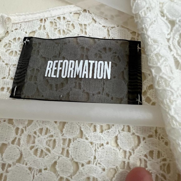 Reformation White Lace Maxi Dress Size 2 - Picture 13 of 13